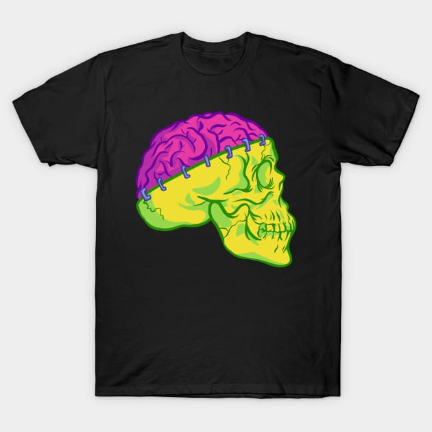 Brain Staple T-Shirt by Tameink